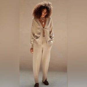 NWT Free People Beach Solar Sweater Set in Oatmeal Heather Size XL